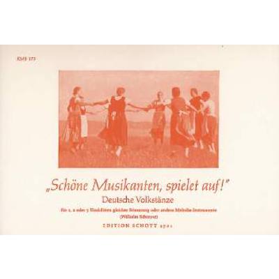 Schöne Musikanten spielet auf