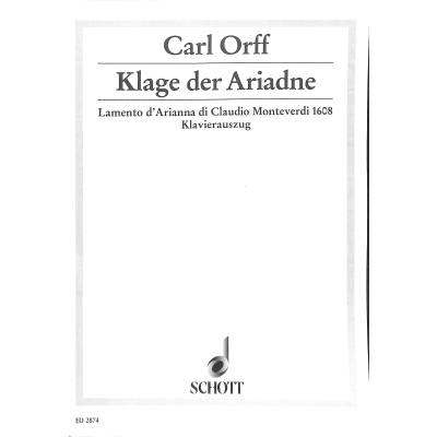 9790001040129 - Klage der Ariadne (1608)