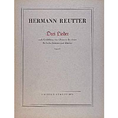 9790001046510 - 3 Lieder Brentano op 61 9790001046510 - 3 Lieder Brentano op 61