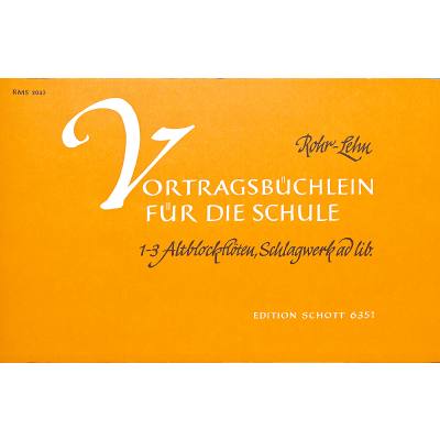 9790001067492 - Vortragsbüchlein zur Schule