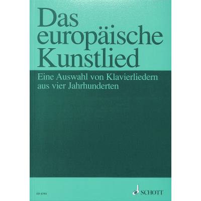 0841886030725 - Das europäische Kunstlied