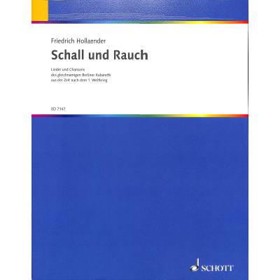 9790001074889 - Schall und Rauch - Lieder