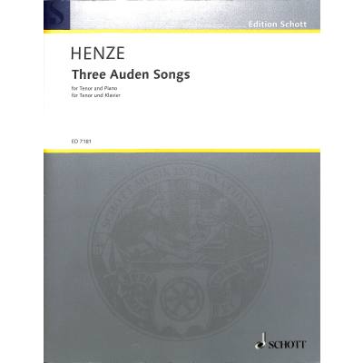 9790001075282 - 3 Auden songs