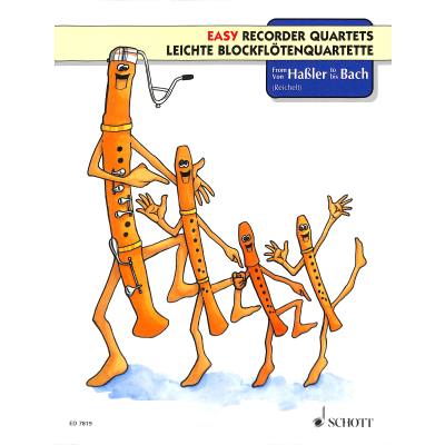 9790001081146 - Leichte Blockflötenquartette von Hassler bis Bach