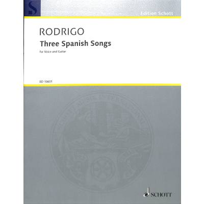 9790220103346 - 3 Spanish songs