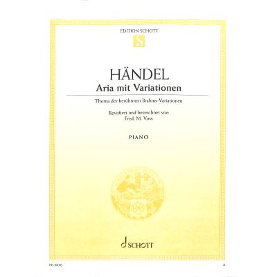9790001085878 - Aria mit Variationen (Brahms Variationen)