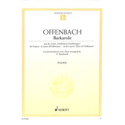 9790001087865 - Barcarole (aus Hoffmanns Erzählungen)