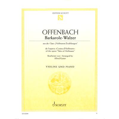 9790001088145 - Barcarole (aus Hoffmanns Erzählungen)