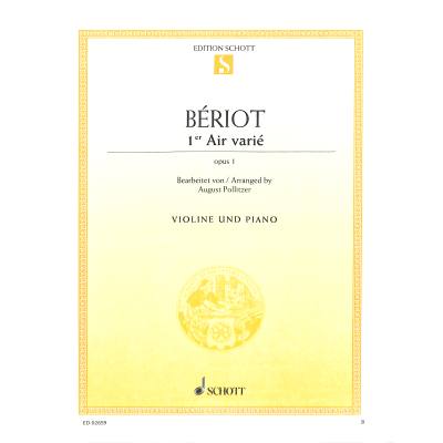 9790001088183 - Air varie d-moll op 1