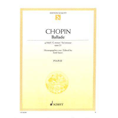 9790001089005 - Ballade 1 g-moll op 23