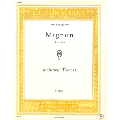 9790001090063 - Mignon (Ouvertüre)