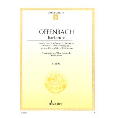 9790001091145 - Barcarole (aus Hoffmanns Erzählungen)