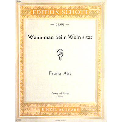 9790001091541 - WENN MAN BEIM WEIN SITZT A-DUR OP 204 3