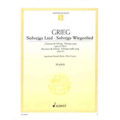 9790001091572 - Solveigs Lied (aus Peer Gynt) op 55 4 Solveigs Wiegenlied op 23 9790001091572 - Solveigs Lied (aus Peer Gynt) op 55 4 Solveigs Wiegenlied op 23