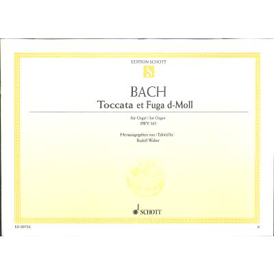 9790001092401 - Noten Orgel Bach Toccata und Fuge d-Moll BWV 565 Ed 09732