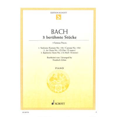 9790001092470 - Friedrich Zehm - GEBRAUCHT 3 berühmte Stücke Klavier piano (Edition Schott Einzelausgabe) - Preis vom 02062023 050629 h