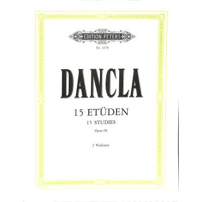 9790014006310 - 15 Etüden für Violine mit Begleitung einer zweiten Violine op 68 - Charles Dancla Geheftet