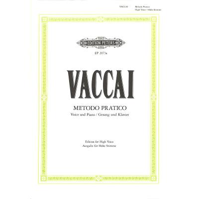 9790014009281 - Metodo pratico di Canto italiano Gesang und Klavier hohe Stimme - Nicola Vaccai Kartoniert (TB)