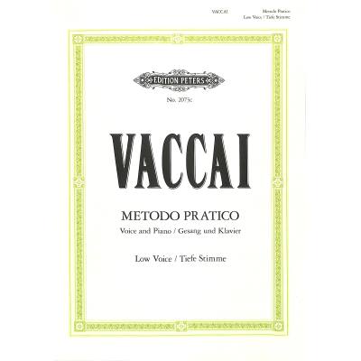 9790014009304 - Metodo pratico di Canto italiano Gesang und Klavier tiefe Stimme - Nicola Vaccai Kartoniert (TB)