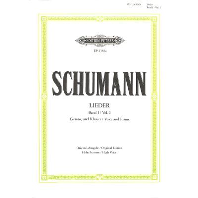 9790014010744 - Lieder Hohe Stimme Bd1 77 Lieder - Myrthen op25 Liederkreis Frauenliebe op42 Dichterliebe op48 und 15 ausgewählte Lieder h - Robert Schumann Kartoniert (TB)