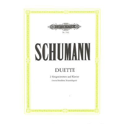 9790014010874 - 34 Duette für 2 Singstimmen und Klavier - Robert Schumann Kartoniert (TB)