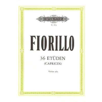 9790014003630 - 36 Etüden (Capricen) für Violine - Frederico Fiorillo Geheftet