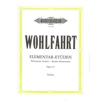 9790014015596 - 40 Elementar-Etüden für Violine solo op 54 - Franz Wohlfahrt Geheftet