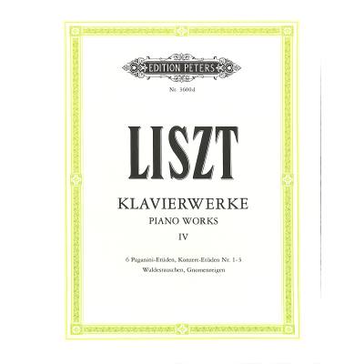 9790014016784 - Klavierwerke 4 6 Paganini Etüden + 5 Konzertetüden