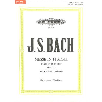 9790014070823 - Messe h-Moll BWV 232 Klavierauszug - Johann Sebastian Bach Kartoniert (TB)