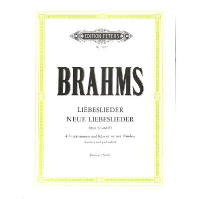 9790014019570 - Liebeslieder op 52 · Neue Liebeslieder op 65 -Walzer für 4 Singstimmen und Klavier zu 4 Händen- - Johannes Brahms Kartoniert (TB)