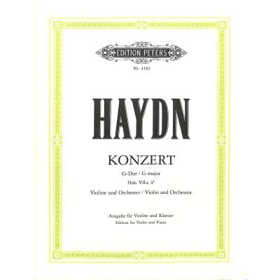 9790014021009 - Konzert für Violine und Orchester G-Dur Hob VIIa 4 (Ausgabe für Violine und Klavier - Kadenzen vom Herausgeber) - Joseph Haydn Kartoniert (TB)