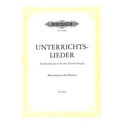 9790014026998 - Unterrichtslieder Gesang u Klavier (Losse) für mittlere Stimme Kartoniert (TB)