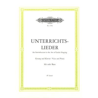 9790014027001 - Unterrichtslieder Gesang u Klavier (Losse) für tiefe Stimme Kartoniert (TB)