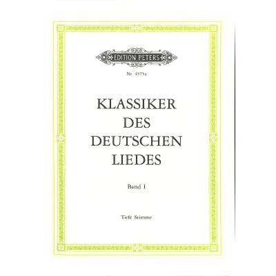 9790014029838 - Klassiker des deutschen Liedes 1