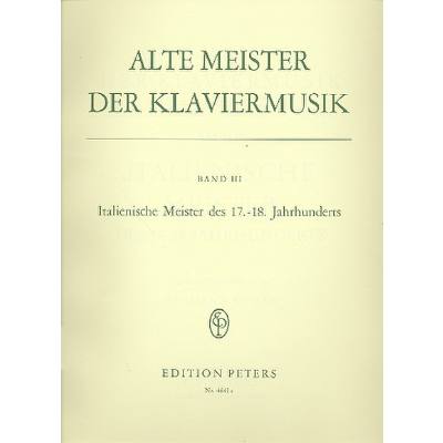 9790014030704 - Alte Meister der Klaviermusik 3