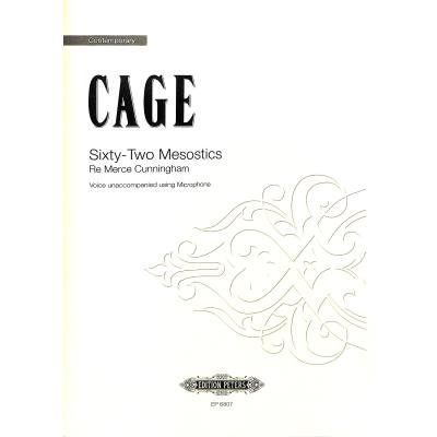 9790300749884 - 62 mesostics re merce Cunningham