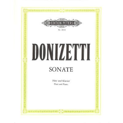 9790014058111 - Sonate für Flöte und Klavier - Gaetano Donizetti Kartoniert (TB)