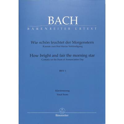 9790006536146 - Kantate 1 wie schön leuchtet der Morgenstern BWV 1