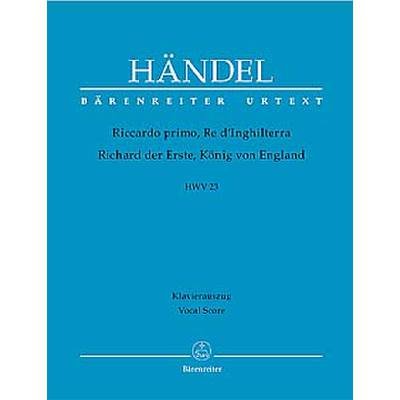 9790006532476 - Riccardo primo re dInghilterra HWV 23