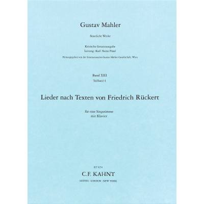 9790500270577 - Rückert Lieder