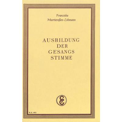 9783771000011 - Ausbildung der Gesangsstimme