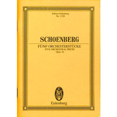 0841886003545 - 5 Orchesterstücke op 16