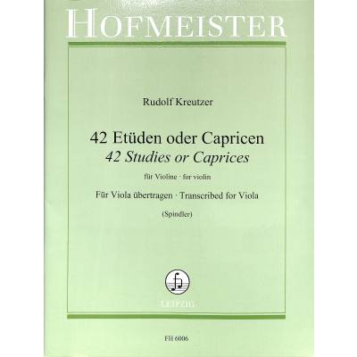 9790203460060 - 42 Etüden oder Capricen