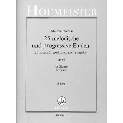 9790203460190 - 25 melodische + progressive Etüden op 60