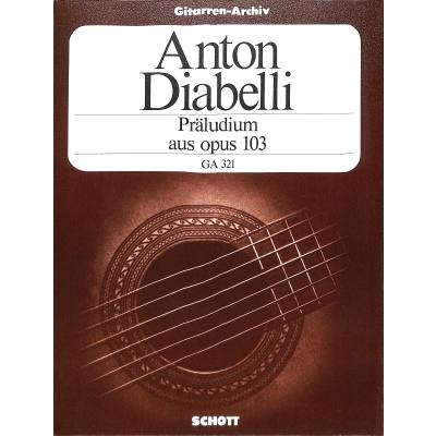 9790001096423 - Präludium A-Dur aus op 103