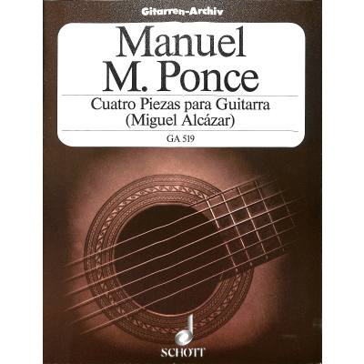 9790001097666 - 4 piezas para guitarra