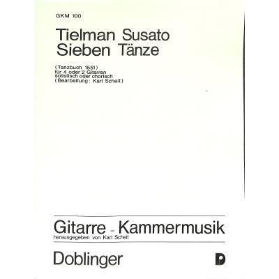 9790012148524 - 7 Tänze aus dem Tanzbuch um 1551 9790012148524 - 7 Tänze aus dem Tanzbuch um 1551