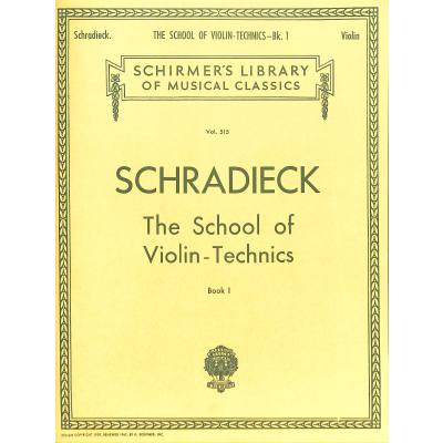 0073999269208 - The school of violin technic 1