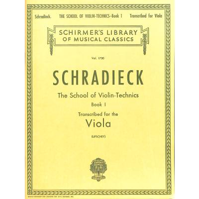 0073999613803 - School of violin technics 1