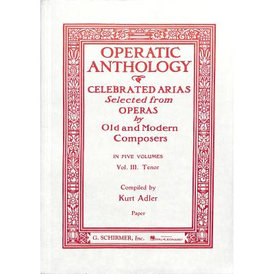 0073999258509 - Operatic anthology 3 - celebrated arias